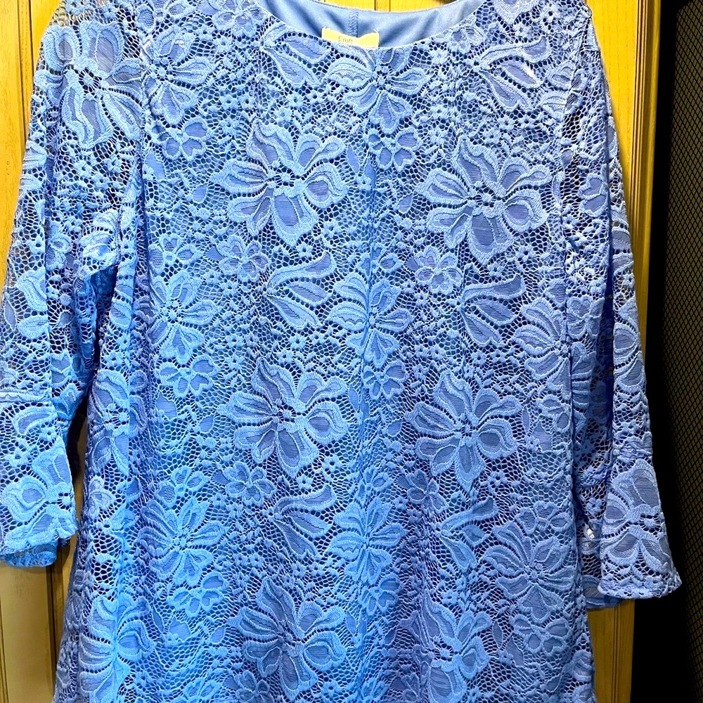Blue Lace Blouse